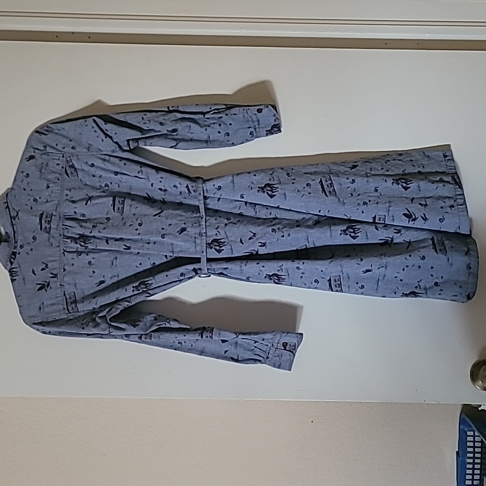 McGregor Blue Western Print Cowgirl Dress - Picture 3 of 4